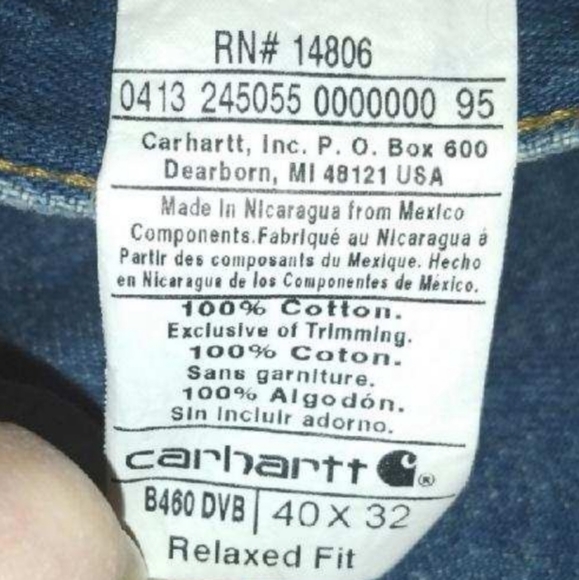 NWOT! CARHARTT MEN'S DENIM JEANS 40×32 - Picture 7 of 15